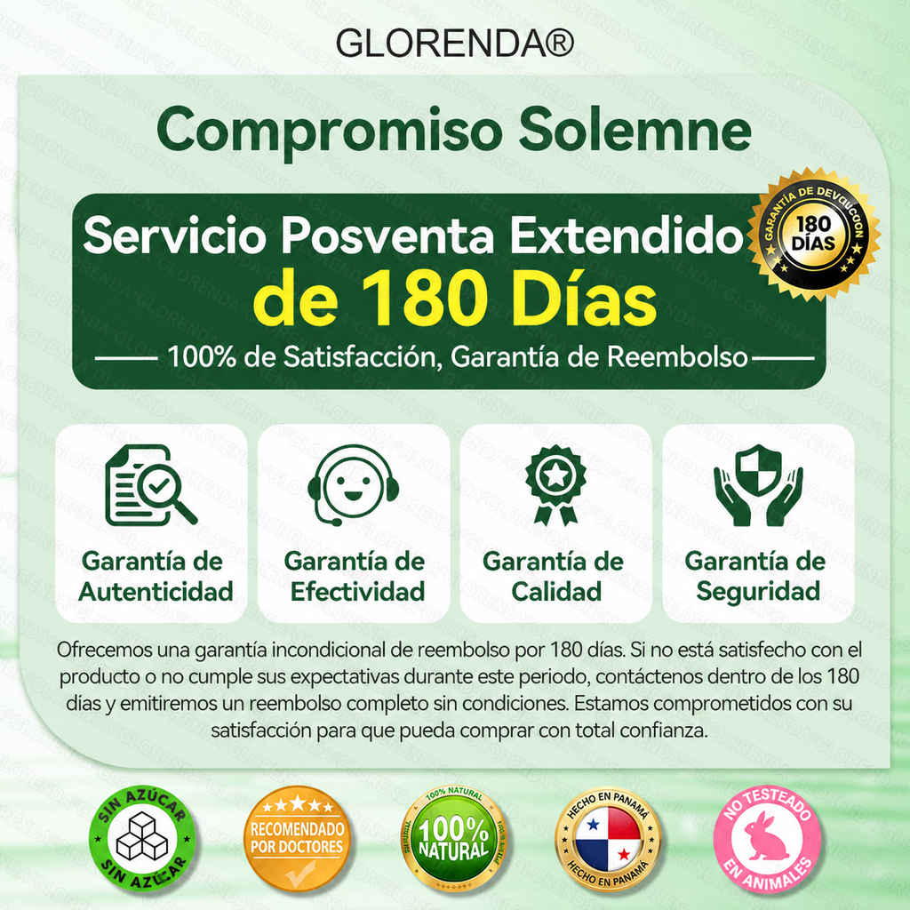 🇵🇦 Glorenda® Moringa + Berberina × NAD+ 10 en 1 | Parche Avanzado de Microagujas