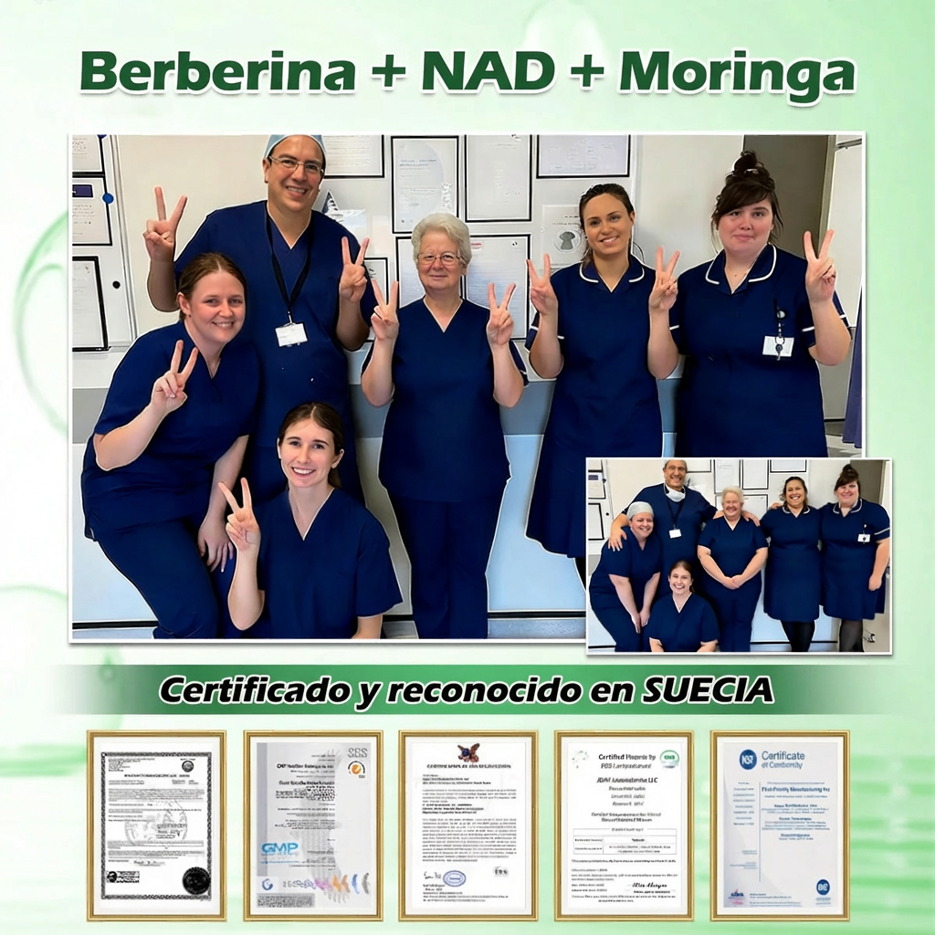 🇵🇦 Glorenda® Moringa + Berberina × NAD+ 10 en 1 | Parche Avanzado de Microagujas